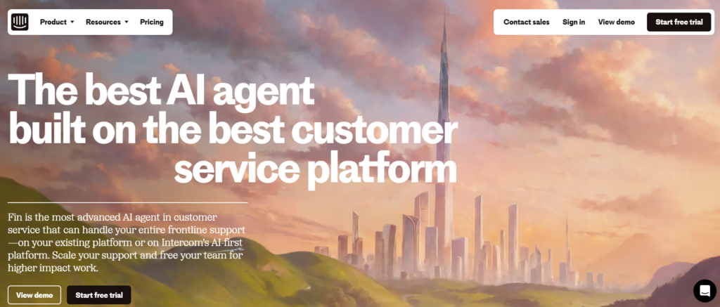 product tour software Intercom