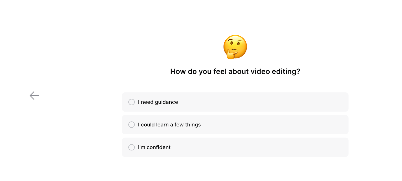 example of surveys from Veed