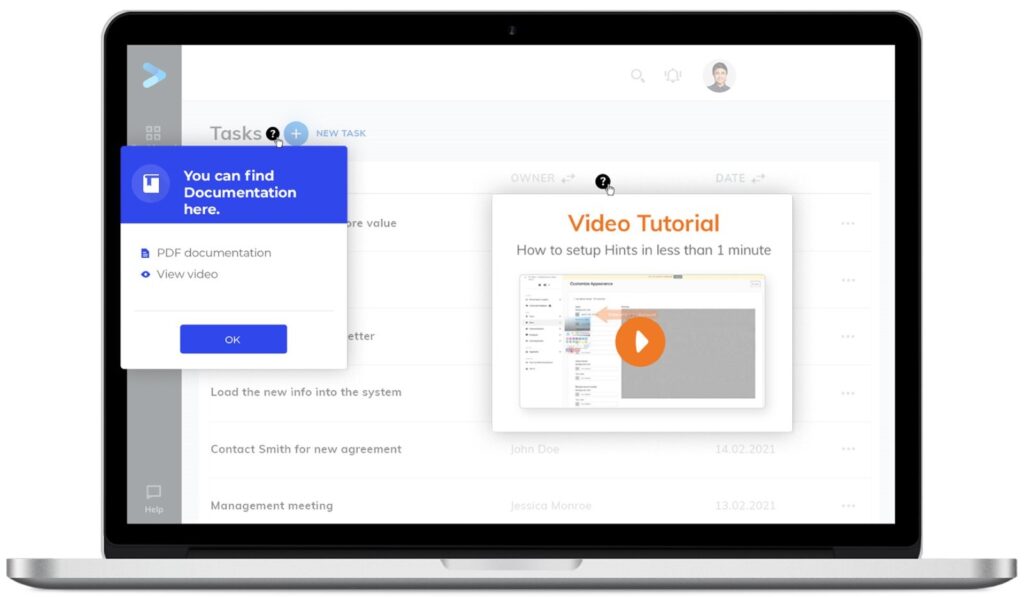 laptop screenwith a video tutorial on it