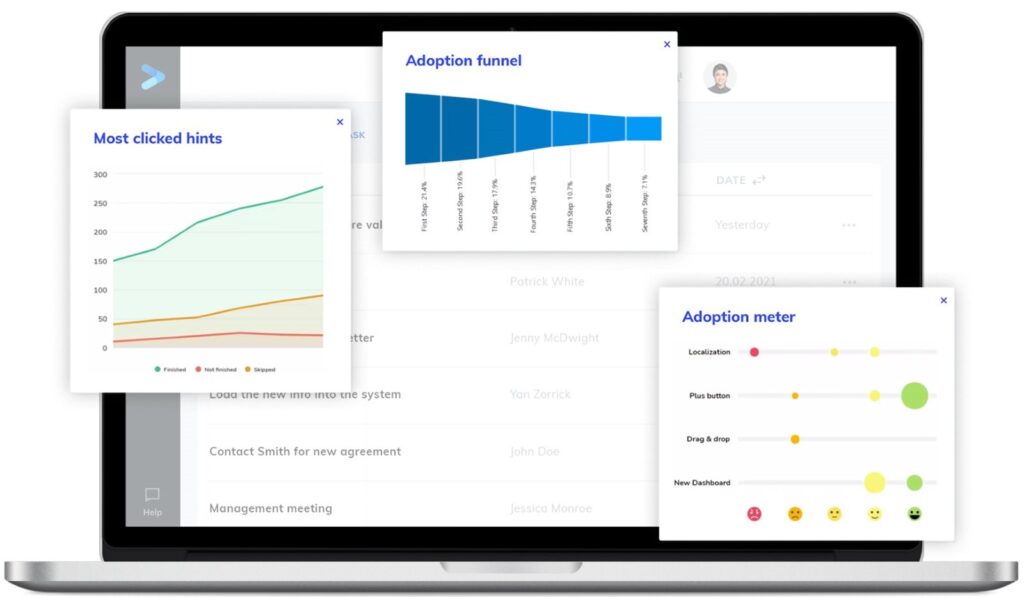 laptop feature with analytics on it