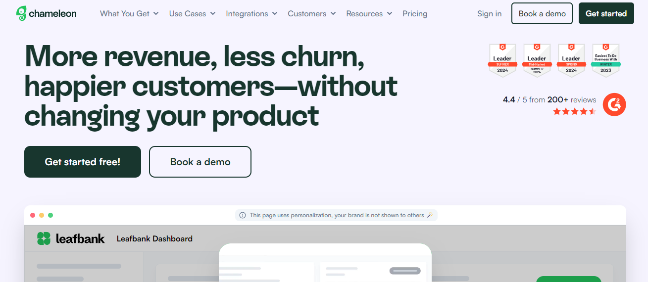 product tour software chameleon