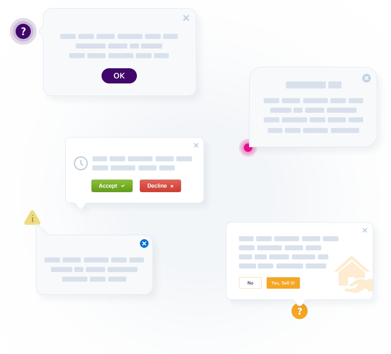 UI walkthrough hints and tooltips